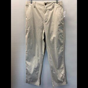 Old Navy Women's Size M OG Chino Pants Elastic High Waist Wish Bone Beige
